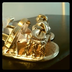 GOLD BOTTOMS BABY SANDALS